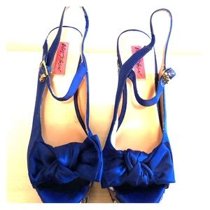Royal Blue Betsy Johnson Wedges